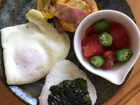 夏野菜たっぷり朝ごはんプレート レシピ 作り方 By ボンド子 楽天レシピ